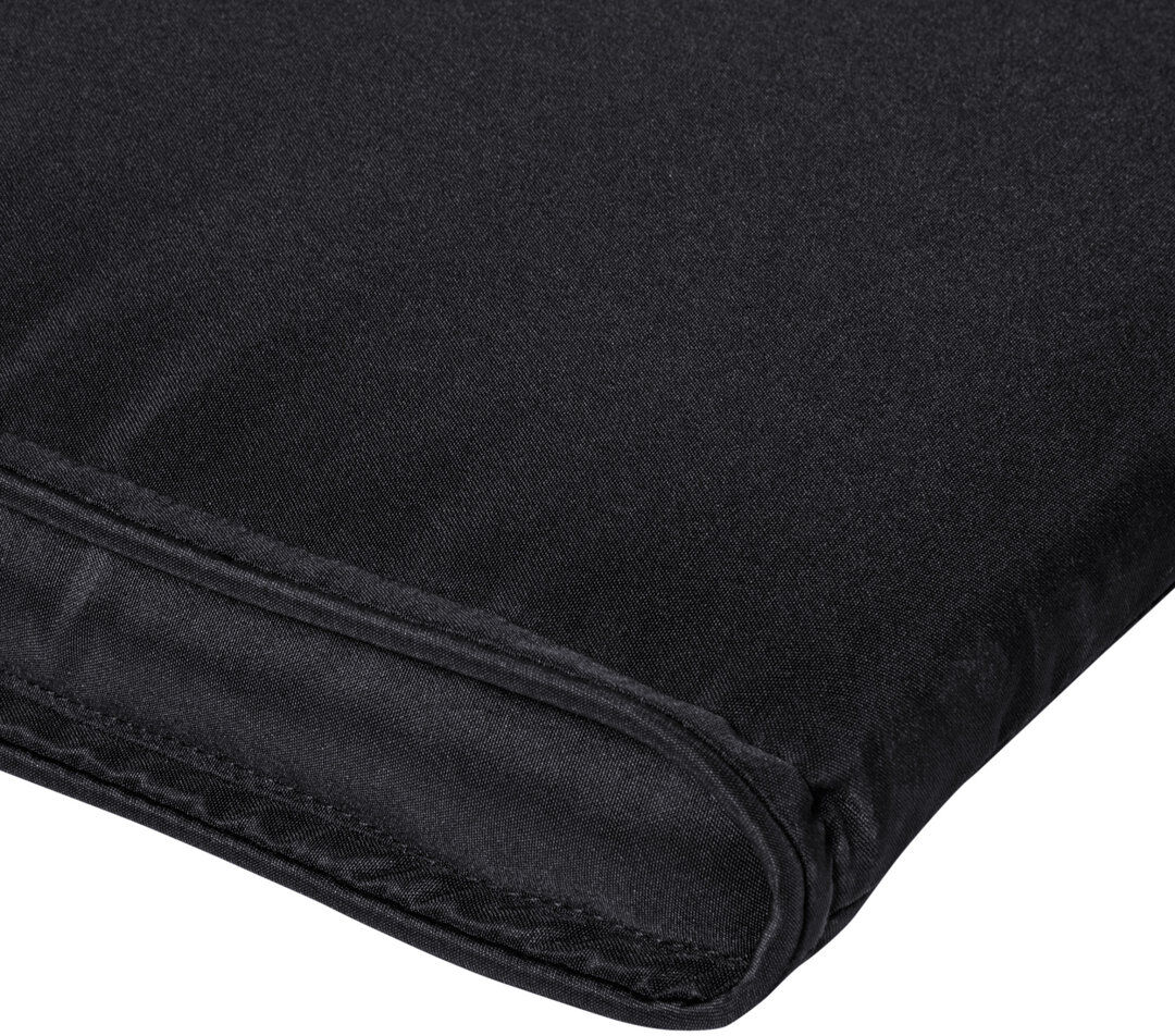 17 Stories Outsunny Garden Sun Lounger Cushion Replacement with Pillow Black 53cm W