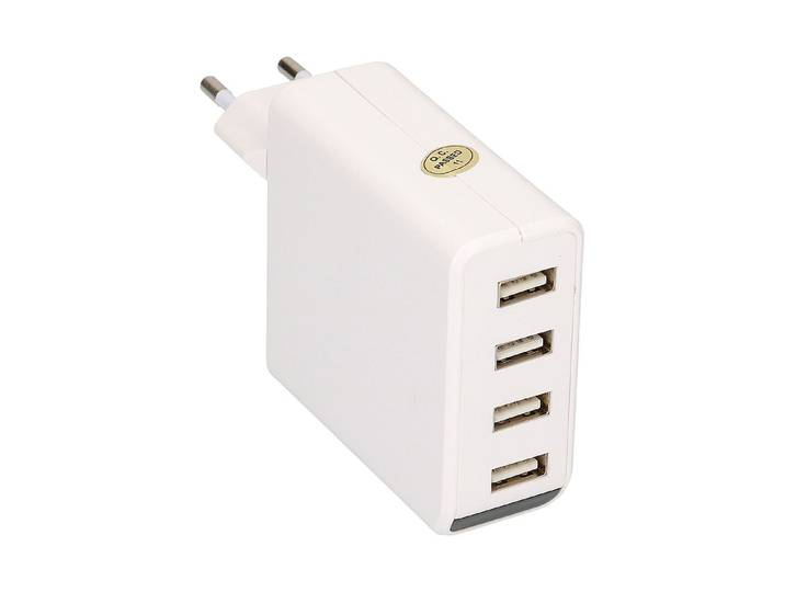 Max Hauri AG USB-Charger 4-fach Weiss 4.8 A