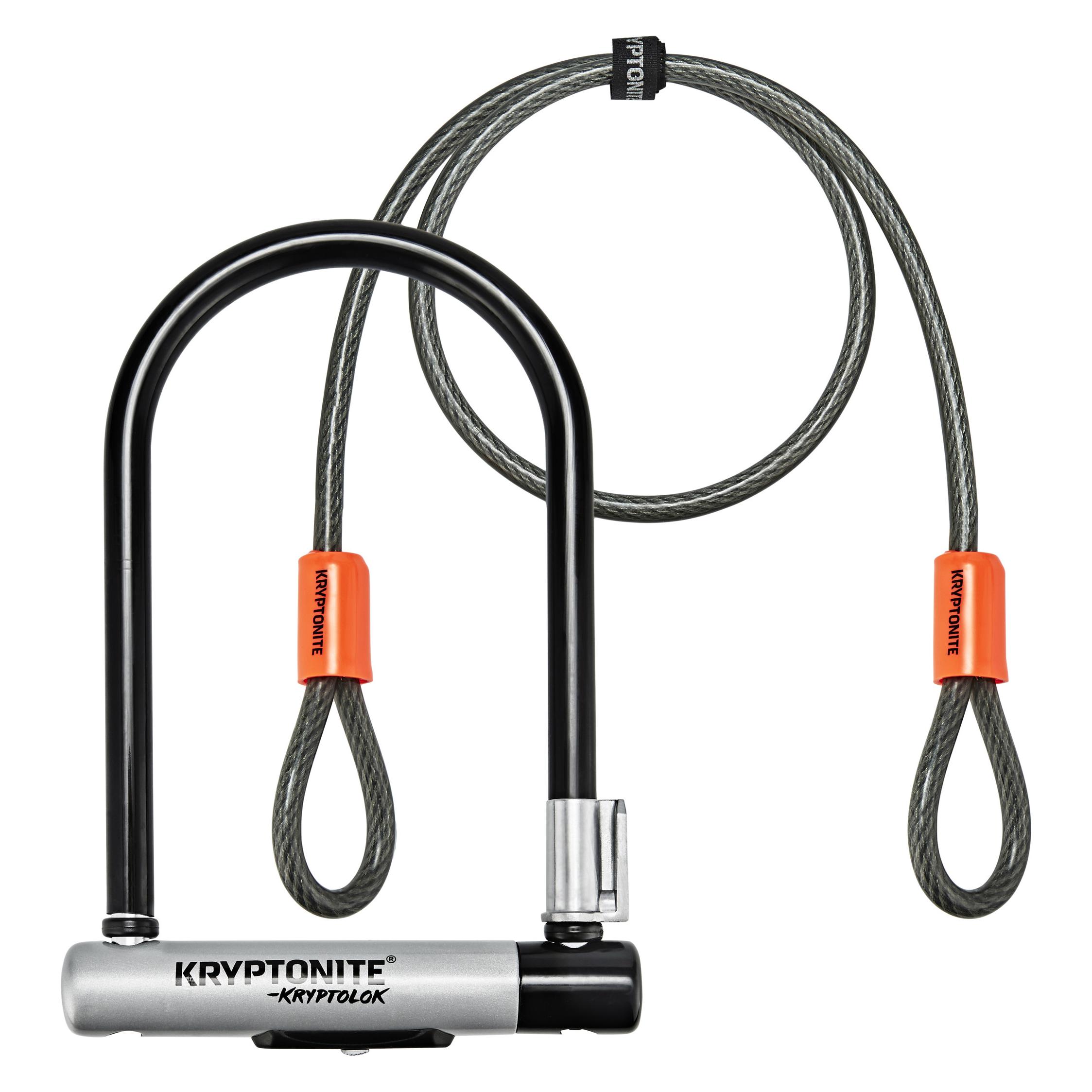 Kryptonite KryptoLok Mini-7 Fahrradschloss + Kryptoflex (120 cm) (001973)
