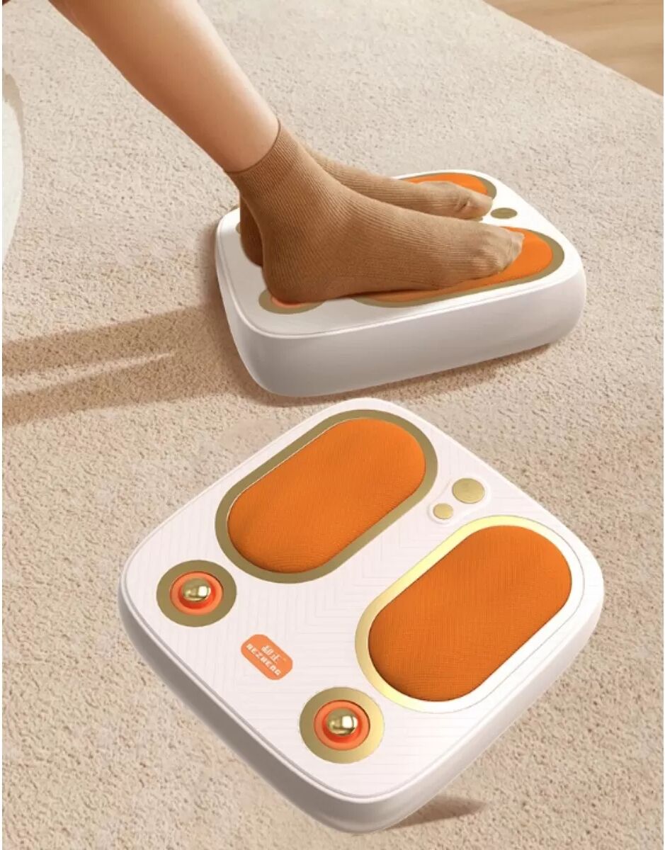 INF Intelligentes Fußmassagegerät mit 6D-Kneten, EMS-Impuls, Ferninfrarotwärme, wiederaufladbar kabellos, Fernbedienung und