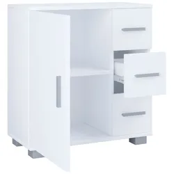 VCM Midischrank mit 3 Schubladen Zalo XL Weiß