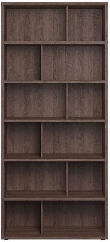 Miliboo Bibliothèque design finition bois foncé noyer L92 cm EPURE