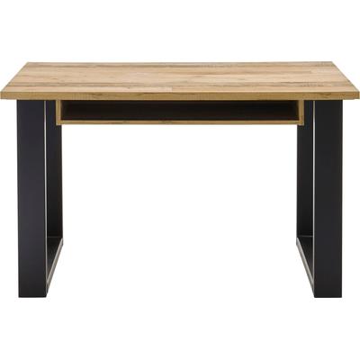 Schreibtisch HOME AFFAIRE "SHERWOOD", braun (old style hell dekor, old style hell dekor), B:125cm H:76cm T:60cm, Tische, Schreibtisch, Computertisch im Industrie-Design, Breite 125 cm