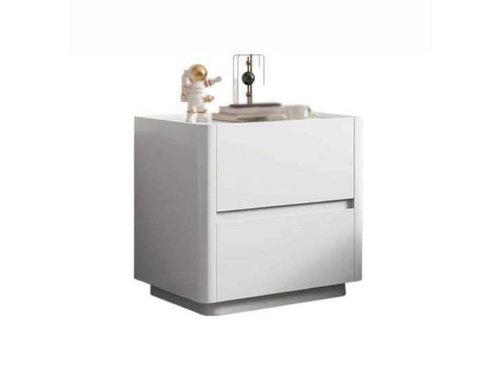 YANG11FAN Vielseitig Nachttisch aus massivem Holz mit Schieferplatte, minimalistischer Stil(Klein)
