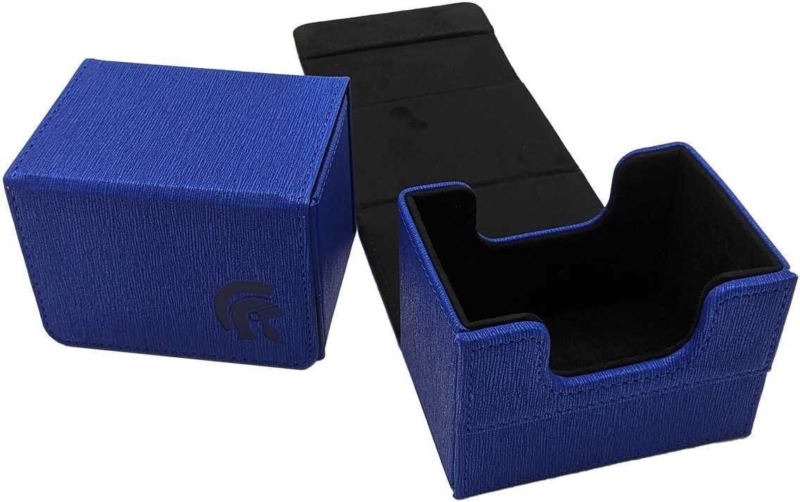 Legion Sentinel Deck Box 80 - Blue, Card Storage for Trading Cards, Holds 80 Double-Sleeved Cards, Blue Legion Supplies