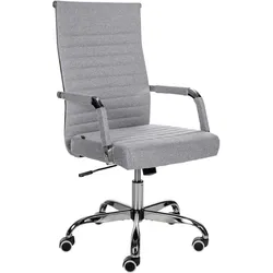 CLP Ergonomischer Bürostuhl Amadora I Höhenverstellbar, 360 Grad Drehstuhl I Kunstleder Oder Stoff  Bezug I Langlebig, 120 kg Belastbar