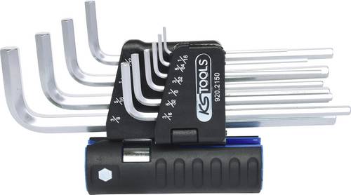 KS Tools Innen-Sechskant Winkelschraubendreher-Set 1/16 Zoll, 5/64 Zoll, 3/32 Zoll, 1/8 Zoll, 5/32 Zoll, 3/16 Zoll, 7/32 Zoll