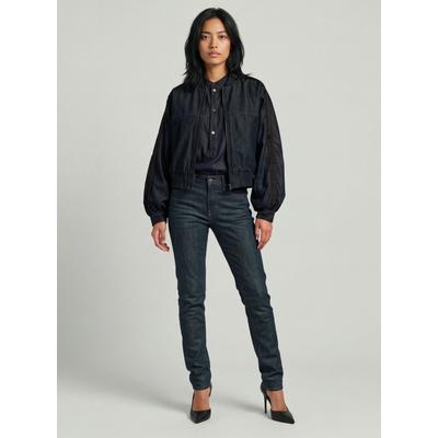 Bomberjacke G-STAR "Souvenir Bomber", Damen, Gr. XS, schwarz (rinsed), Obermaterial: 100% Lyocell, Jacken Bomberjacke