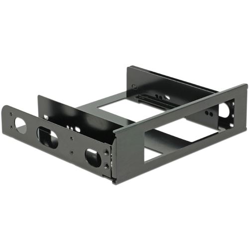 Delock Einbaurahmen 3œ Aluminium schwarz