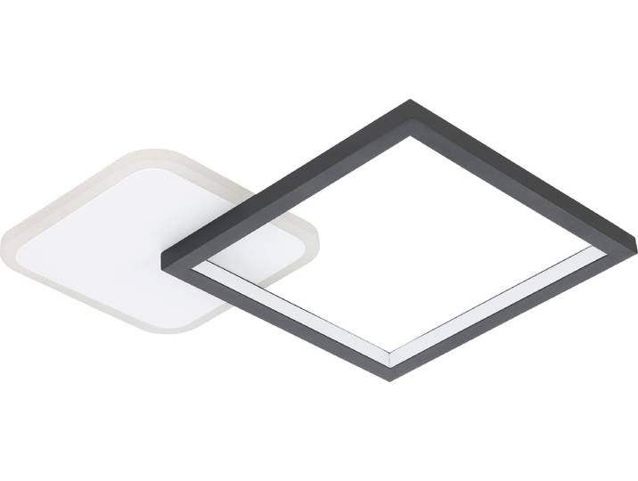 Eglo 900422 GAFARES LED Deckenleuchte 15W 330x330mm Schwarz Weiss steuerbare Lichtfarbe dimmbar