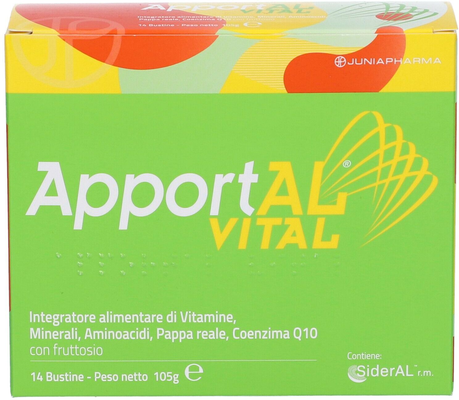 PHARMANUTRA SpA Junia Pharma, Apportal Vital, 14 Bustine