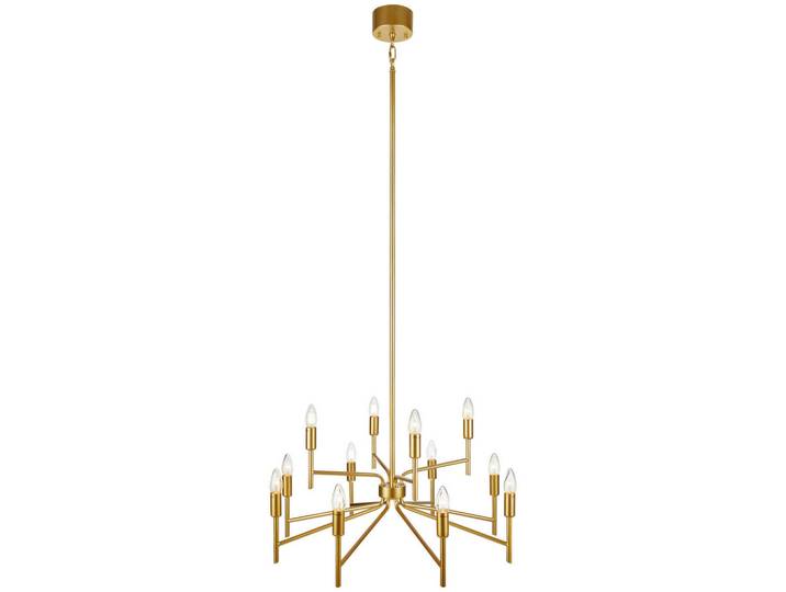 Markslöjd Kronleuchter Regent, Goldfarben, Stern, 70x155x70 cm, ohne Chemie, Lampen & Leuchten, Innenbeleuchtung, Hängeleuchten, Kronleuchter