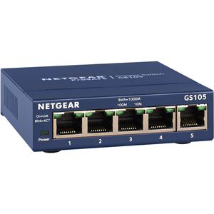 Netgear Switch ProSafe, GS105, unmanaged, 5-Port, 1 Gbit/s