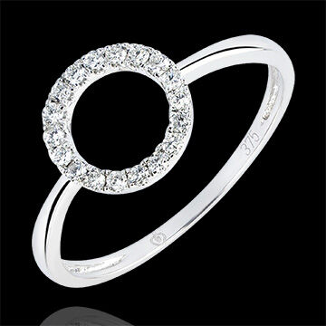 Edenly Ring Vielfalt - Attitude - 18 Karat WeiÃŸgold und Diamanten