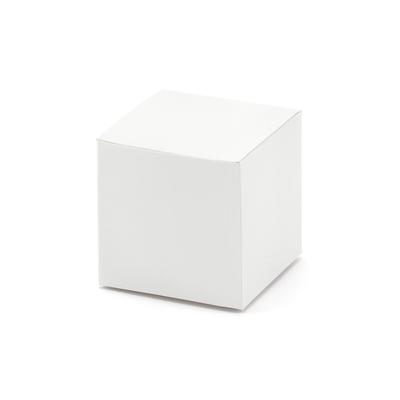 10x Boxen quadratisch, weiß