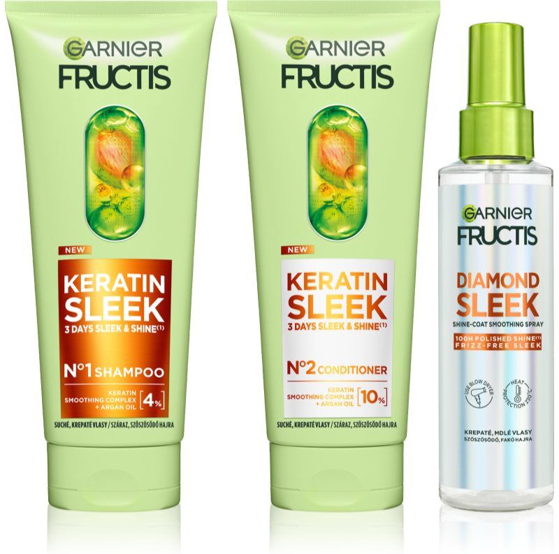 Garnier Fructis Sleek Routine ensemble pour cheveux secs