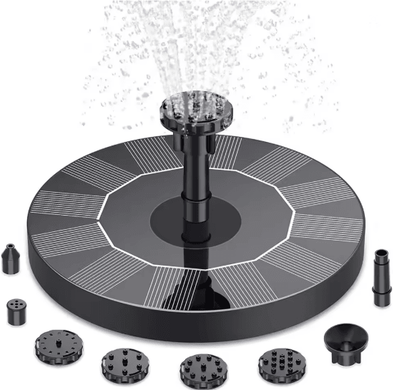 Inspire Essentials SunRipple Solar Floating Fountain Pump For Bird Baths And Garden Ponds 16cm