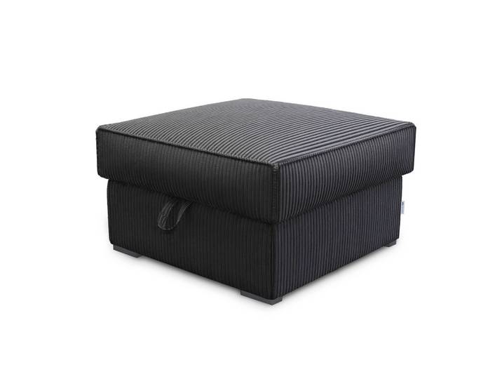 POUF FERA Schwarz 65x65 cm