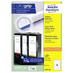Avery-Zweckform Ordner-Etiketten L4761-100 61 x 192 mm Papier Weiß Permanent haftend 400 St.