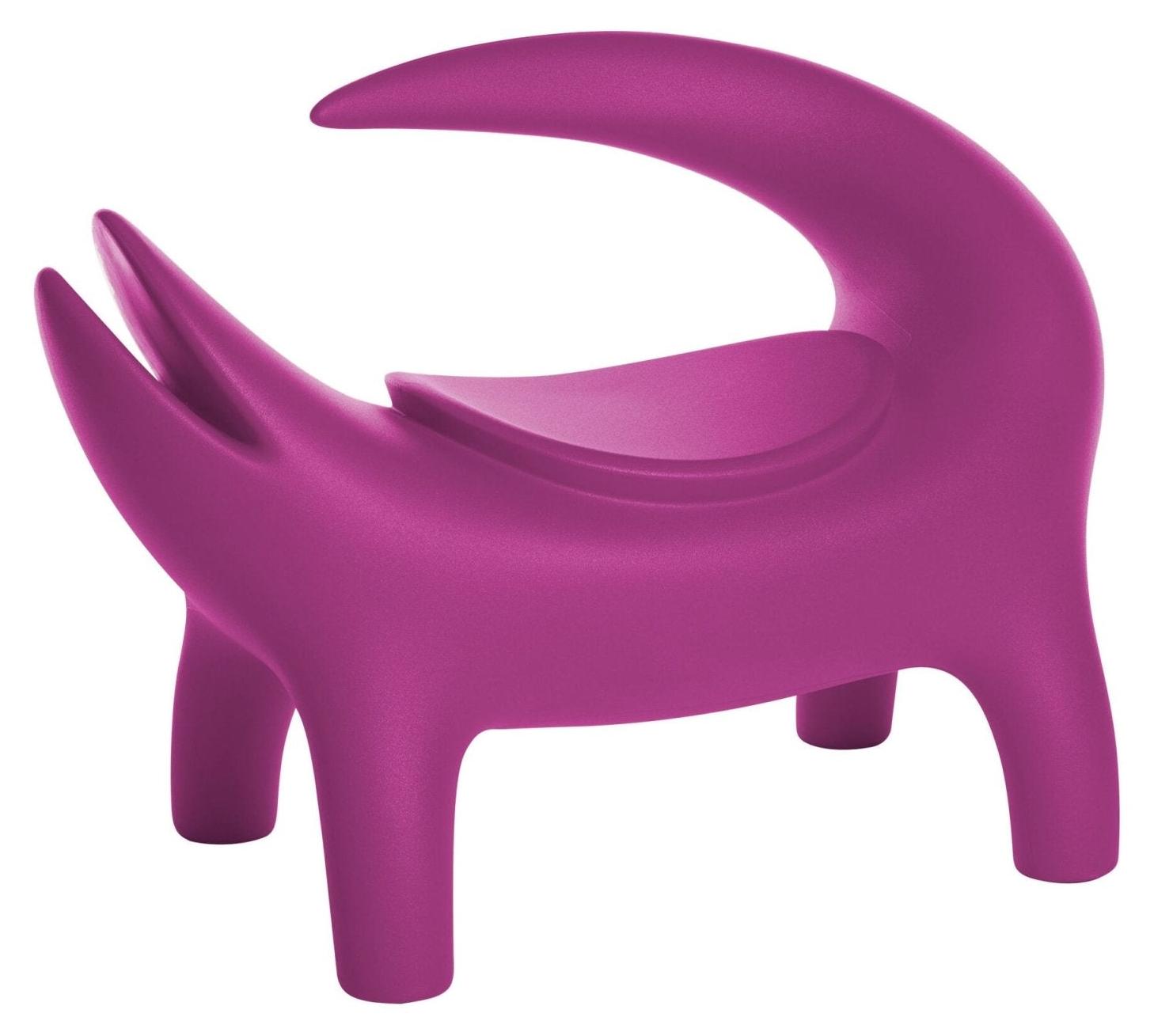 Slide Design Stuhl Etnik Modern für Zuhause und Gaststätten Kroko - Fucsia