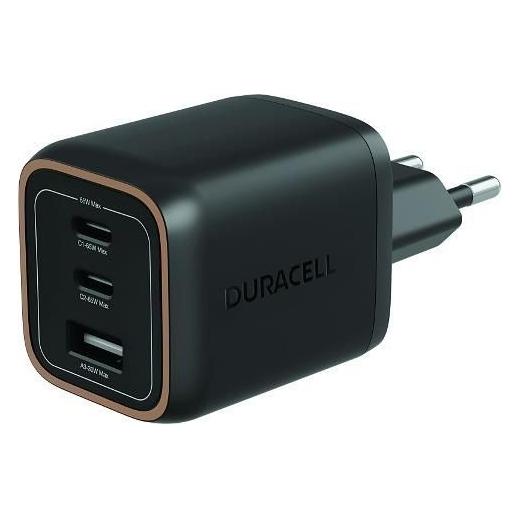 Duracell Wall Charger PD 65W GaN 2 x USB-C (65 W, 3 Ports) (Duracell)
