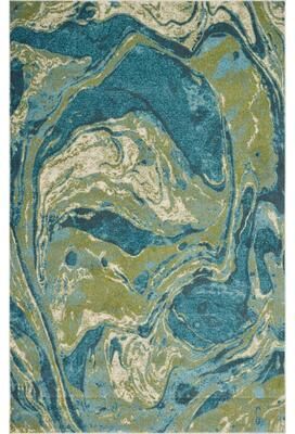 Porch & Den Hamlet Abstract Marbled Area Rug