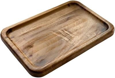 Kozy Kitchen Premium Acacia Wood Serving Tray, Serving Board, Cheese Platter, Charcuterie Board, Vanity Tray