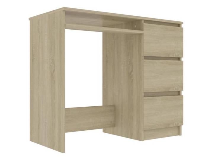 Bingo- Bureau Table d'étude Table d'ordinateur Chêne sonoma 90x45x76 cm Aggloméré5278