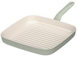"BergHOFF Balance Non-stick Ceramic Grill Pan 10"", Recycled Aluminum, Sage - 10"""