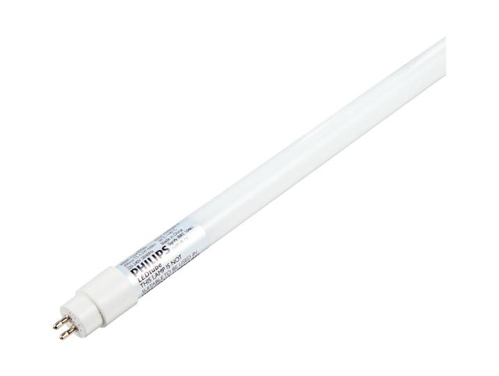 Philips LED-Röhre T5, Ersatz für TL Mini 8W am Kvg/Vvg, 4,5W und 630 Lumen, G5-Sockel, 302mm Länge, neutralweiss (4000K), inkl, Dummy-Starter