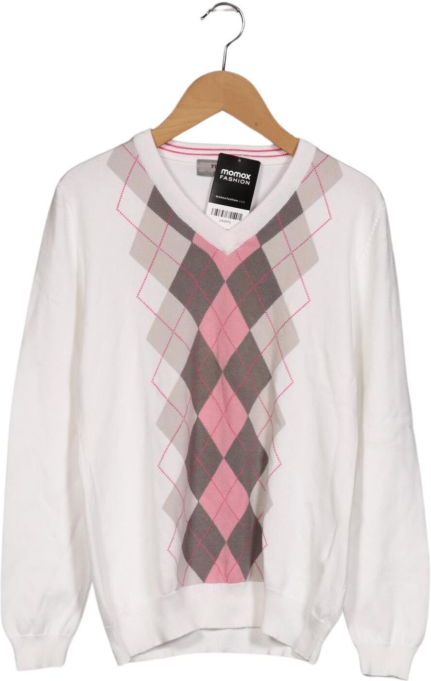 Pringle of Scotland Damen Pullover, Weiß, Gr. EU 38, Baumwolle - Second Hand