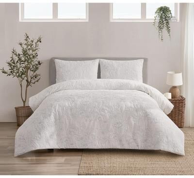 Haven & Willow Whitney 3 Piece Floral Embroidered Comforter Set