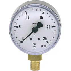 Manometer 50 durch 1/8'' unten 0-25 bar