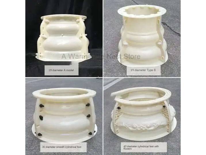 Moule de pied cylindrique de colonne romaine européenne, modèle rond en plastique, modèle de construction de tête de colonne, moule décoratif, produits en ciment