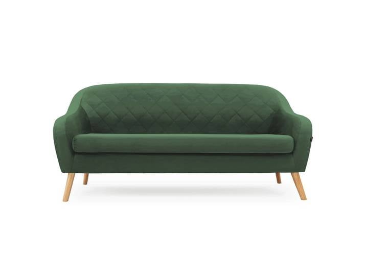 Grünes 3-Sitzer Sofa CORANTI VELVET