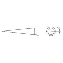 Weller LT-S Lötspitze Langform, konisch Spitzen-Größe 0.4 mm Inhalt 1 St. 00544 406 99