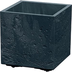 Prosperplast Sierra Square Beton Pflanzkasten anthrazit, 28,8 x 28,8 x 29 cm, Kunststoff