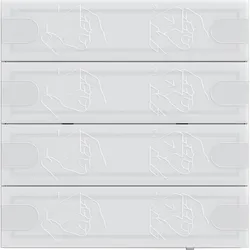 Gira KNX Tastsensor 4 4-fach 5004003 Komfort TS4 Weiss, Automatisierung