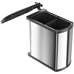 Hailo Abfallsammler 3416101, Abfalleimer, Silber, Schwarz