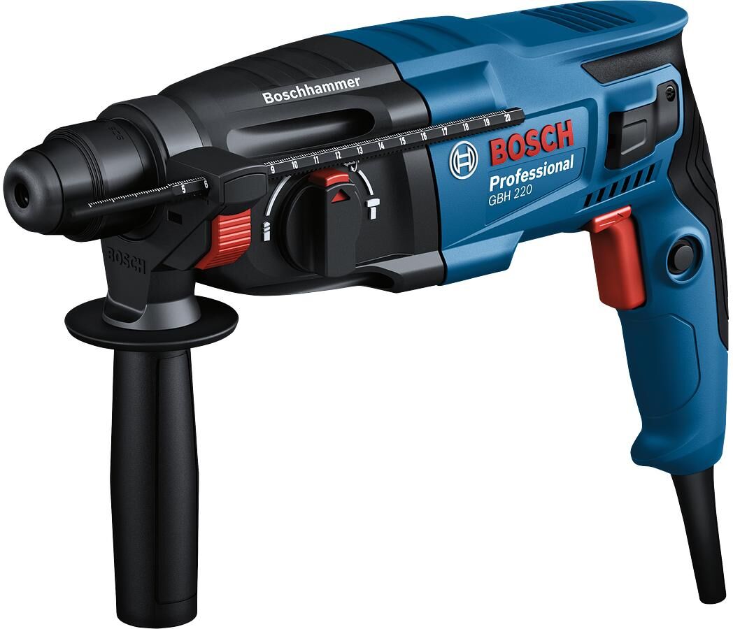Bohrhammer BOSCH PROFESSIONAL "Bohrhammer 2", blau (bunt), Bohrmaschinen, Bohrhammer bunt Einheitsgröße