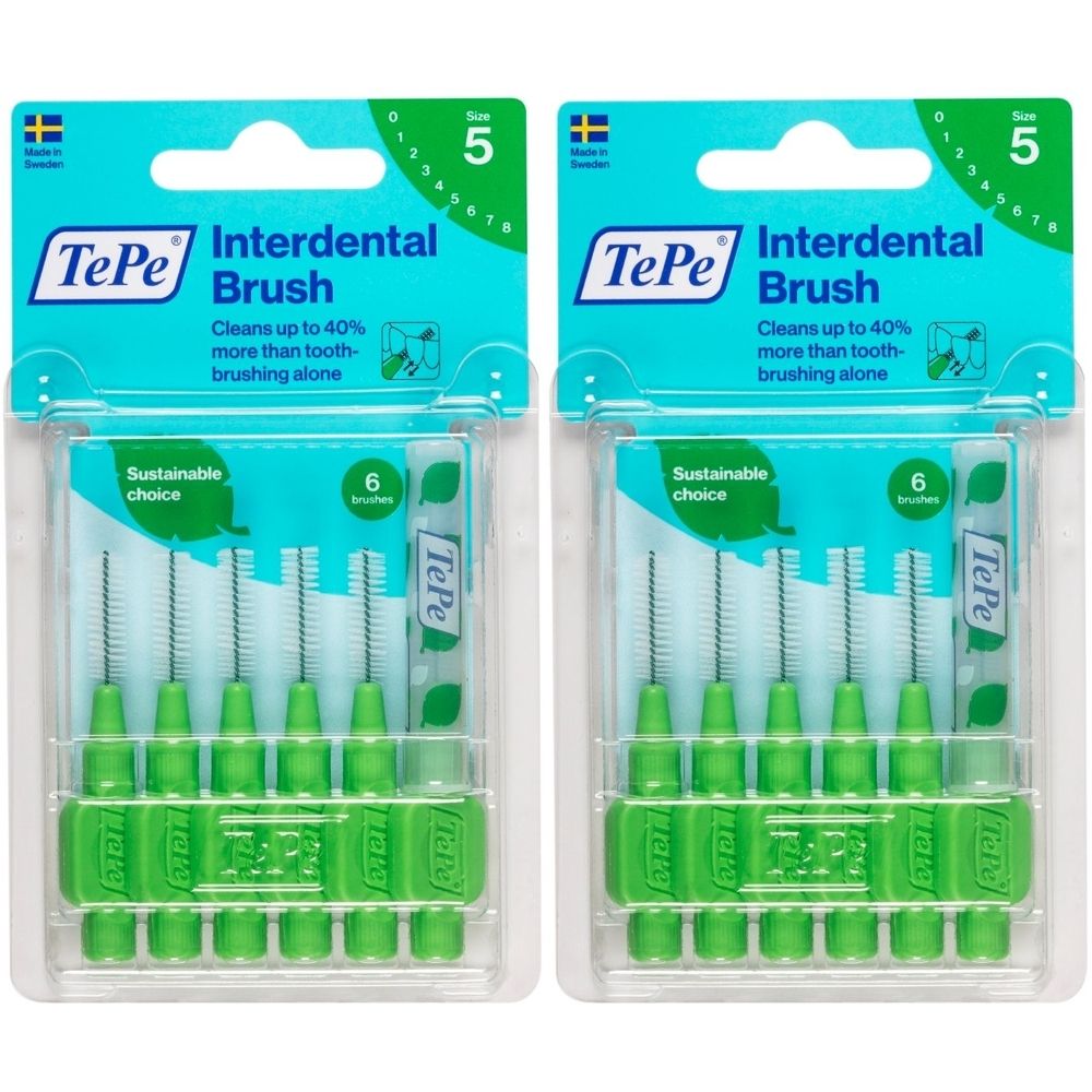 Tepe Interdentalbürste 0,8mm grün 2x 2x6 St Zahnbürste