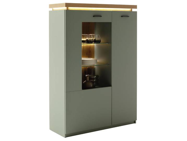 Z2 Highboard MONITZ, grün, Holznachbildung