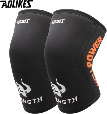 Inspire Picks AOLIKES 7mm Knee Sleeves For Weightlifting Pair Of Powerlifting Knee Support Wraps For Squats gladiator m