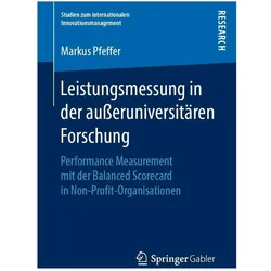 Leistungsmessung in der ausseruniversitären Forschung, Fachbücher von Markus Pfeffer