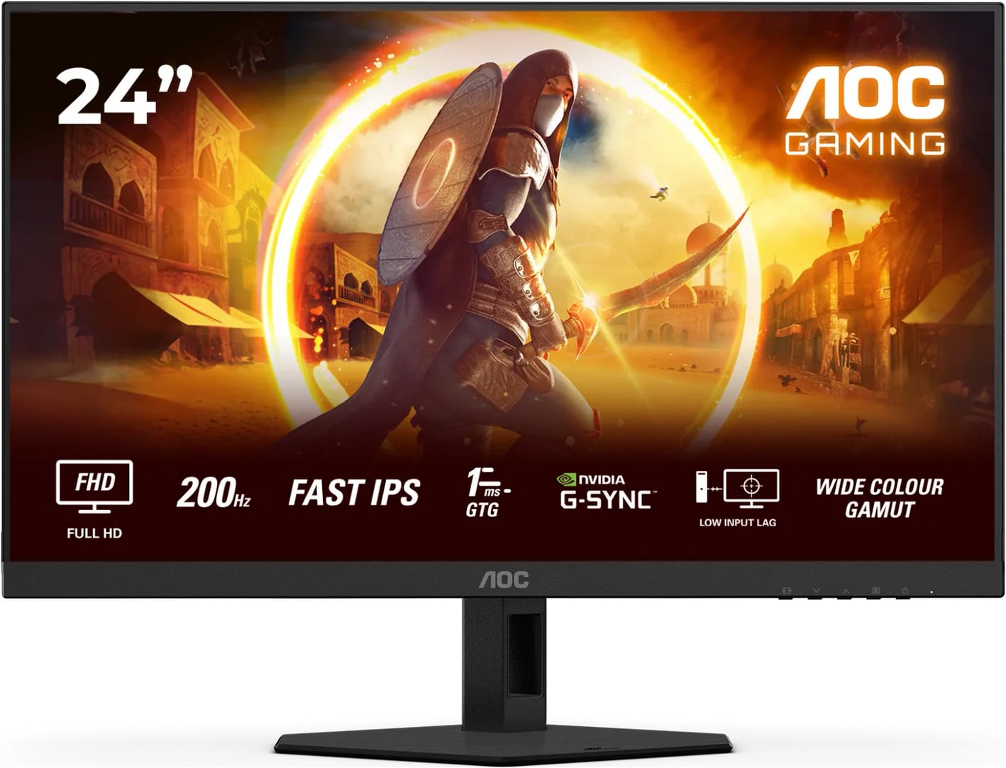 AOC 24G4HRE 23.8 Zoll Full HD Fast IPS Panel 16:9 200 Hz Gaming Monitor