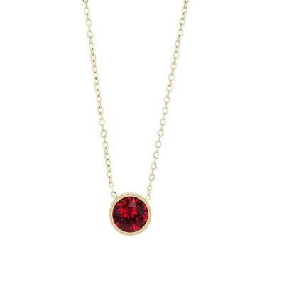 Kette mit Anhänger ADELIA´S "Damen Edelstahl Halskette mit Anhänger", gold, Halsketten, Damen, Edelstahl