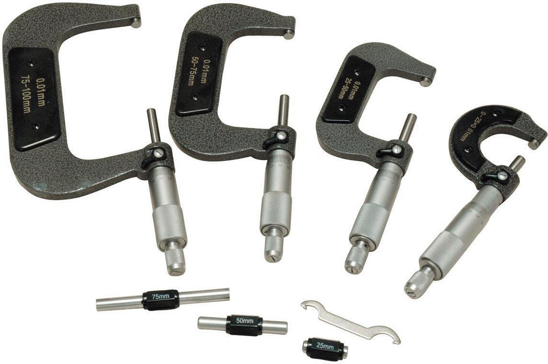 Holzmann bms4 Set 4 micrometri x esterni