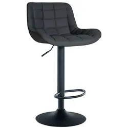 CLP Barhocker Tover Kunstleder   Farbe: schwarz, Material: Kunstleder