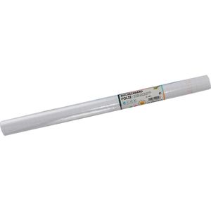 Folia Buchfolie 240/2, abwischbar, selbstklebend, glänzend, transparent, mit Gitterlinien, 45cm x 2m