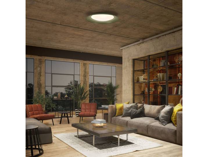 OSRAM Deckenleuchte ORBIS PLATE, dimmbar, grün, für Wohn- / Esszimmer, Metall, Modern